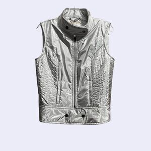Erin Snow vest Jacket in Aluminum  Silver